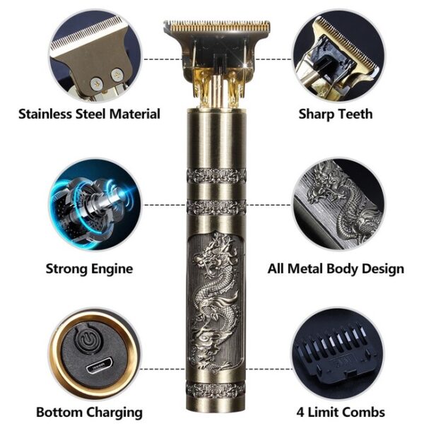 T9 Electric Shaver Man Cordless Hair Beard Trimmer For Men