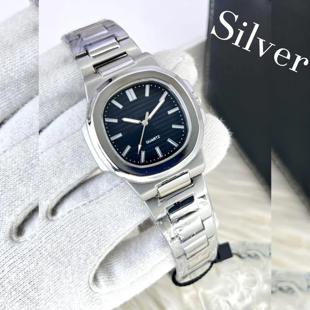 Men's Square Analogue Watch with Chain Strap - 1 Pc, Stylish and Durable Timepiece