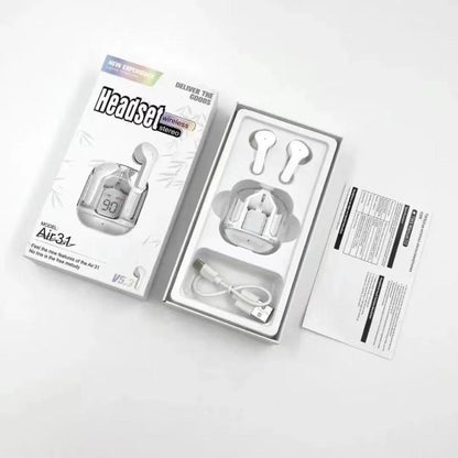 Air31 Earbuds Wireless Crystal Transparent Body