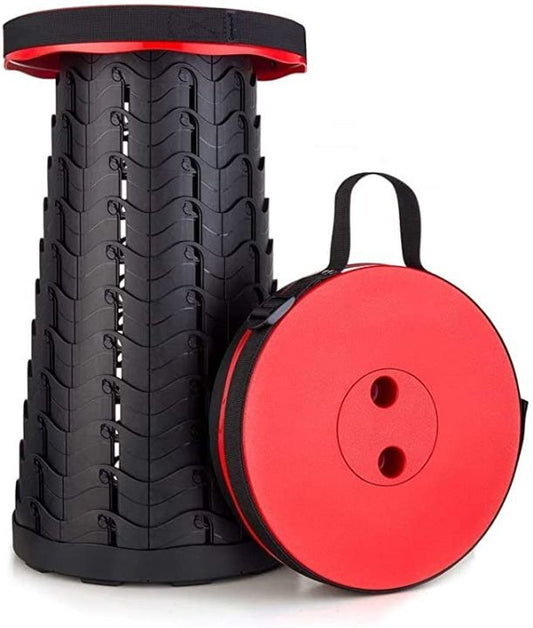 Portable Telescoping Stool, Folding Stool Lightweight & Sturdy, Retractable Telescopic Stool