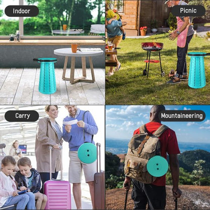 Portable Telescoping Stool, Folding Stool Lightweight & Sturdy, Retractable Telescopic Stool